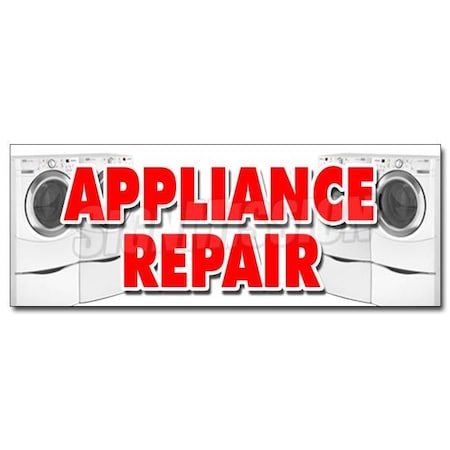 APPLIANCE REPAIR DECAL Sticker Refrigerator Washer Dryer All Brands Home